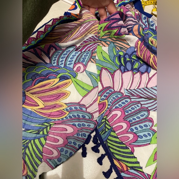 NWT Trina Turk Paradise Plume Kimono Cover Up - Picture 7 of 8